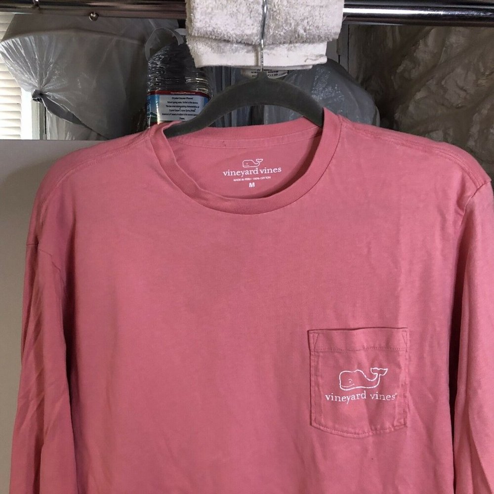 Vineyard Vines Pink Cotton Long Sleeve Shirt M